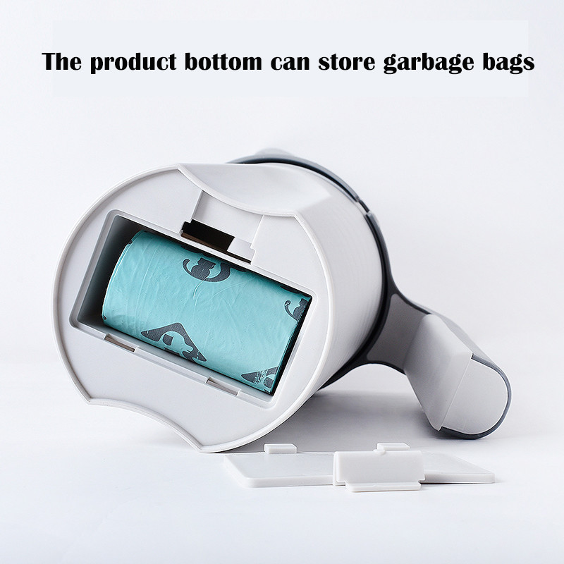 Lopătă pentru așternut pentru pisici, cu autocurățare, cu capacitate mare pentru așternut pentru pisici, cu sac de caca încorporat, instrument de curățare a toaletei pentru pisoi, accesorii pentru animale de companie