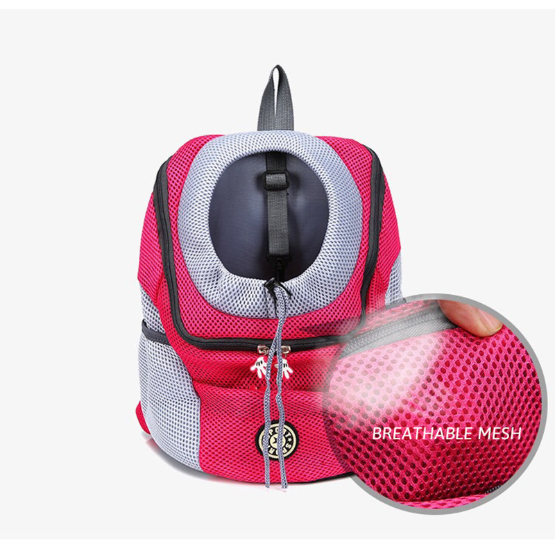 Mrežasta torba za nošenje pasa za kućne ljubimce, prijenosna ruksak za putovanja na dva ramena, ruksak za vanjske pse, ruksak za kućne ljubimce, prednja torba, ruksak