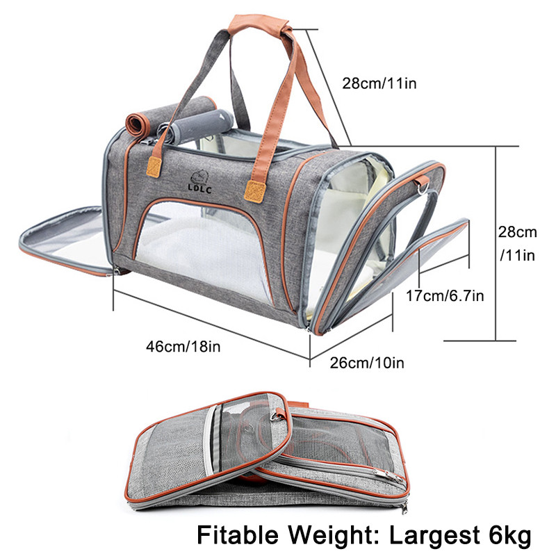 MySudui Luksuzna torba za nošenje pasa mačka Prijenosna ručna torba Ruksak za male pse Sklopiva prozračna torba Puppy Carry Putovanja na otvorenom
