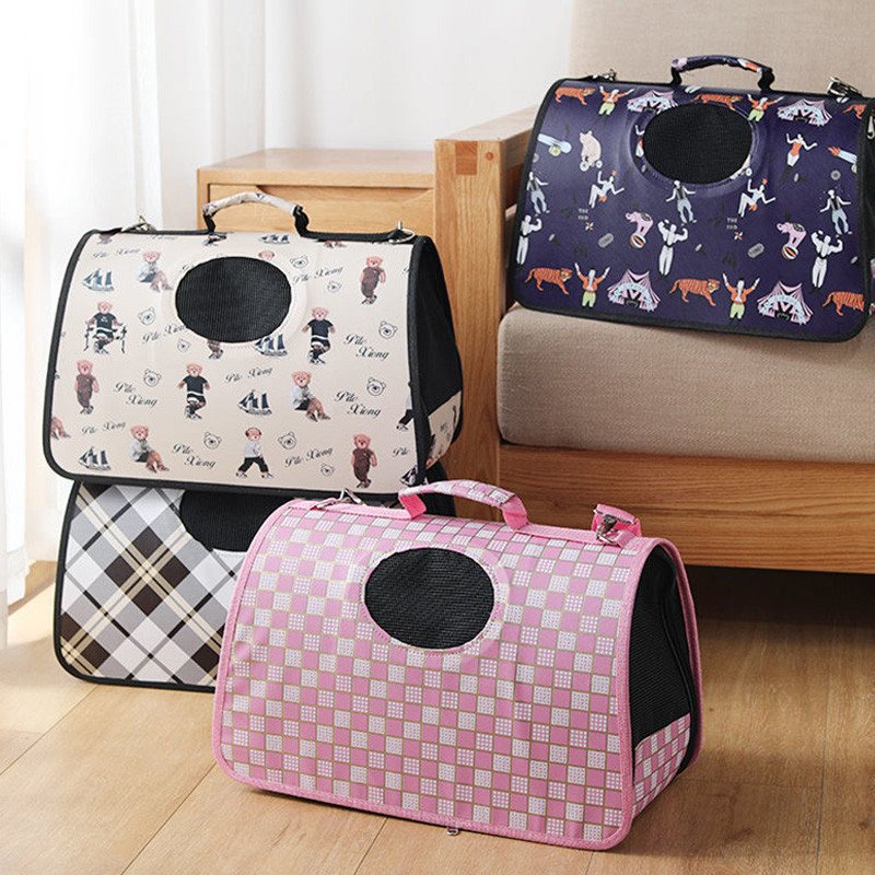 Elpojošs mājdzīvnieku suņu pārvadātājs maziem suņiem Saliekams kucēnu kaķu pārnēsāšanas soma Čivavas Sfinksa somas Ceļojumu talismani āra piederumi