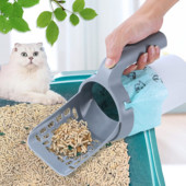 Lopatica za mačji pijesak velikog kapaciteta s ugrađenom vrećicom Samočisteća vrećica za izmet za kućne ljubimce Alat za čišćenje mačića Pribor za kućne ljubimce Pribor za mačke