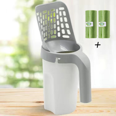 Lopatica za mačji pijesak velikog kapaciteta s ugrađenom vrećicom Samočisteća vrećica za izmet za kućne ljubimce Alat za čišćenje mačića Pribor za kućne ljubimce Pribor za mačke