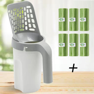 Lopatica za mačji pijesak velikog kapaciteta s ugrađenom vrećicom Samočisteća vrećica za izmet za kućne ljubimce Alat za čišćenje mačića Pribor za kućne ljubimce Pribor za mačke