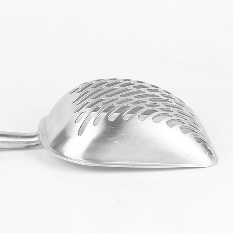 Kaķu pakaišu lāpsta alumīnija sakausējuma metāla kaku tīrītājs Liela mājdzīvnieka smilšu lāpsta mājas mājdzīvnieku tīrīšanas ierīcēm