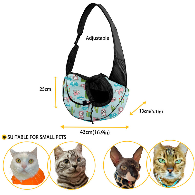 Elpojošs mājdzīvnieku suņu nēsātājs tīkla mugursoma āra ceļojumu somas Ķepu pēdu nospiedums mazam suņa kaķim Čivavas sieta mugursomas piederumi