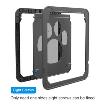 Dog Cat Flap Door Pet Cat Εσωτερική πόρτα που κλειδώνει Θυρίδα ασφαλείας Εξωτερική πόρτα με μαγνητική λειτουργία αυτοκλεισίματος Στιβαρή πόρτα για σκύλους γάτες