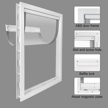 Premium Cat Dogs Flap Doors Διαφανές προμήθειες για κατοικίδια Kitten Puppies Gate