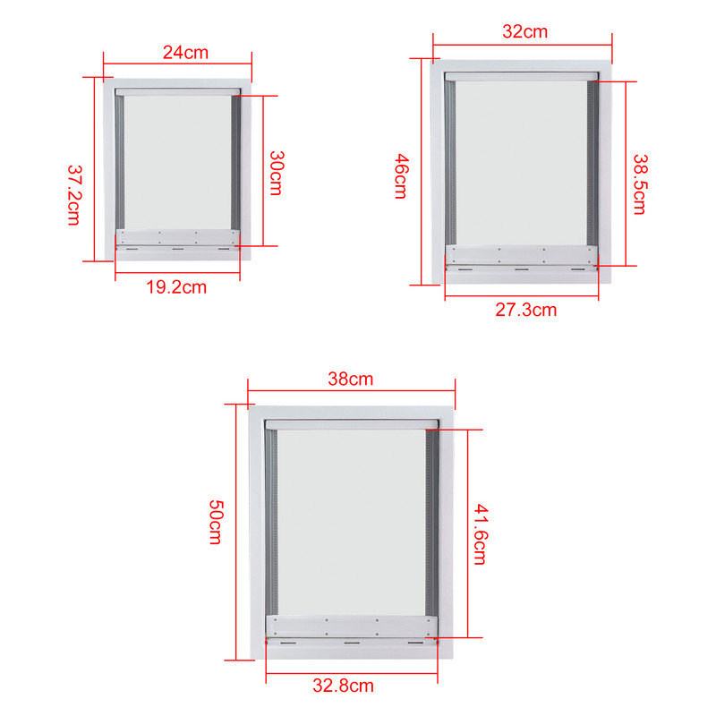Premium Cat Dogs Flap Durvis Caurspīdīgi mājdzīvnieku piederumi Kaķēnu kucēnu vārti
