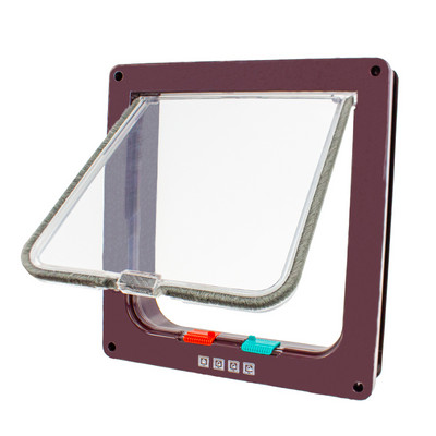 Vrata s preklopom za pse, mačke s 4 smjera sigurnosne brave, vrata s preklopom za pse, mačke, mačiće, ABS plastika, vrata za male kućne ljubimce, vrata za mačke, pse, preklopna vrata