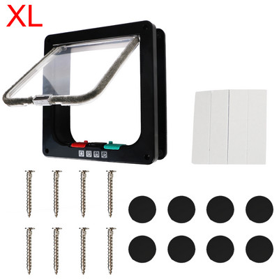 S četverosmjernom bravom Sigurnosna preklopna vrata Pas Mačka Preklopna vrata Za Psa Mačku Mačić Mačka Mačka Štene Sigurnosna Vrata Potrepštine za male kućne ljubimce ABS plastika