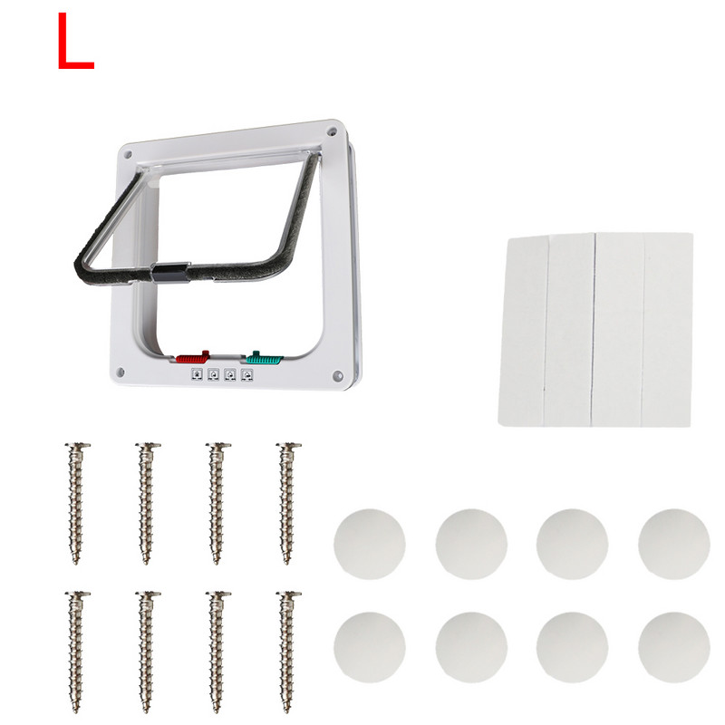 S četverosmjernom bravom Sigurnosna preklopna vrata Pas Mačka Preklopna vrata Za Psa Mačku Mačić Mačka Mačka Štene Sigurnosna Vrata Potrepštine za male kućne ljubimce ABS plastika