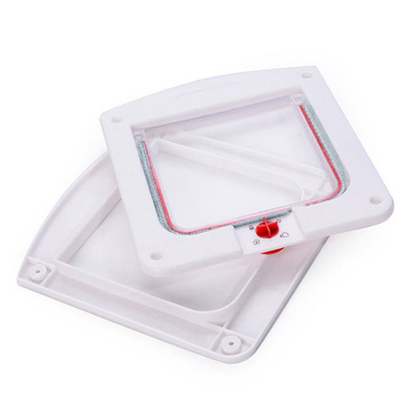 1 vnt. naminių šunų kačių durys, laisva prieiga Keturių krypčių magnetinio užrakinimo atvartų durų vartų teleskopinio rėmo sklendės vartų magnetinio uždarymo durys