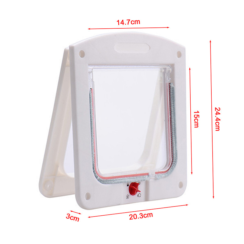 1 vnt. naminių šunų kačių durys, laisva prieiga Keturių krypčių magnetinio užrakinimo atvartų durų vartų teleskopinio rėmo sklendės vartų magnetinio uždarymo durys