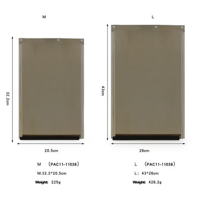 TPU rezerves atloks modelim PETSAFE-PCA11 elastīgs, izturīgs, mīksts vārtu pārsegs kaķu suņa vieglajām ieejas durvīm