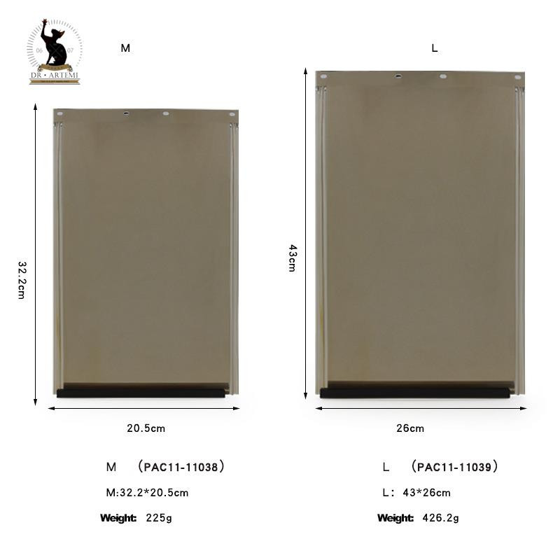 TPU rezerves atloks modelim PETSAFE-PCA11 elastīgs, izturīgs, mīksts vārtu pārsegs kaķu suņa vieglajām ieejas durvīm