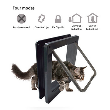 Cat Door For Cat Gate for Pets Ανθεκτική στις καιρικές συνθήκες Pet Door Pet Supplies Jaula Canina Puerta Para Perro Chatiere De Porte Pour Chat