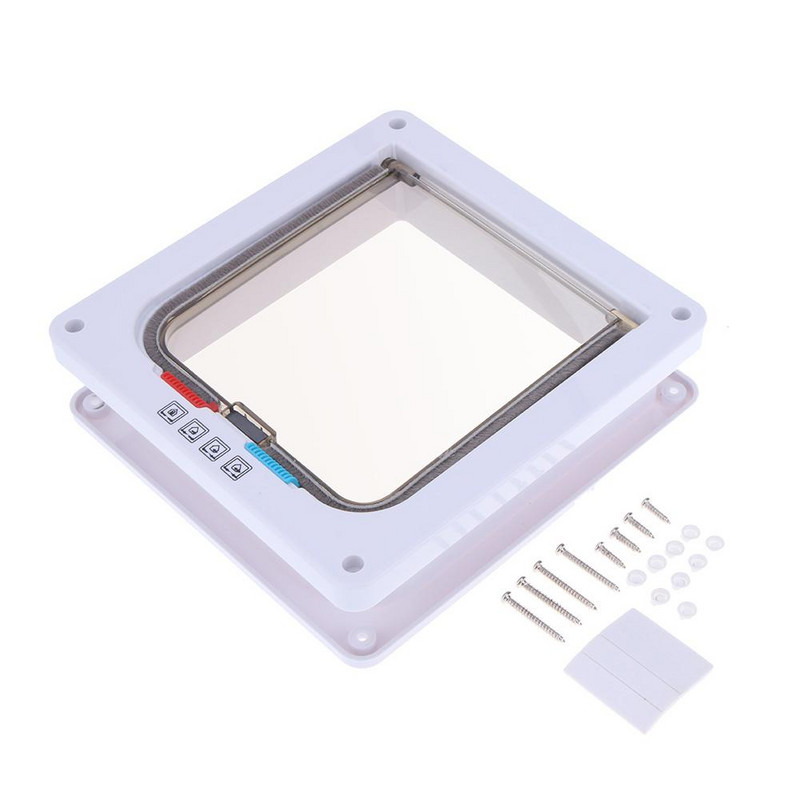 Sigurnosna preklopna vrata za pse koje se mogu zaključati u 4 smjera za mačiće Štenci Kućni ljubimci ABS plastika Životinje Mala mačka Vrata za pse Oprema za kućne ljubimce