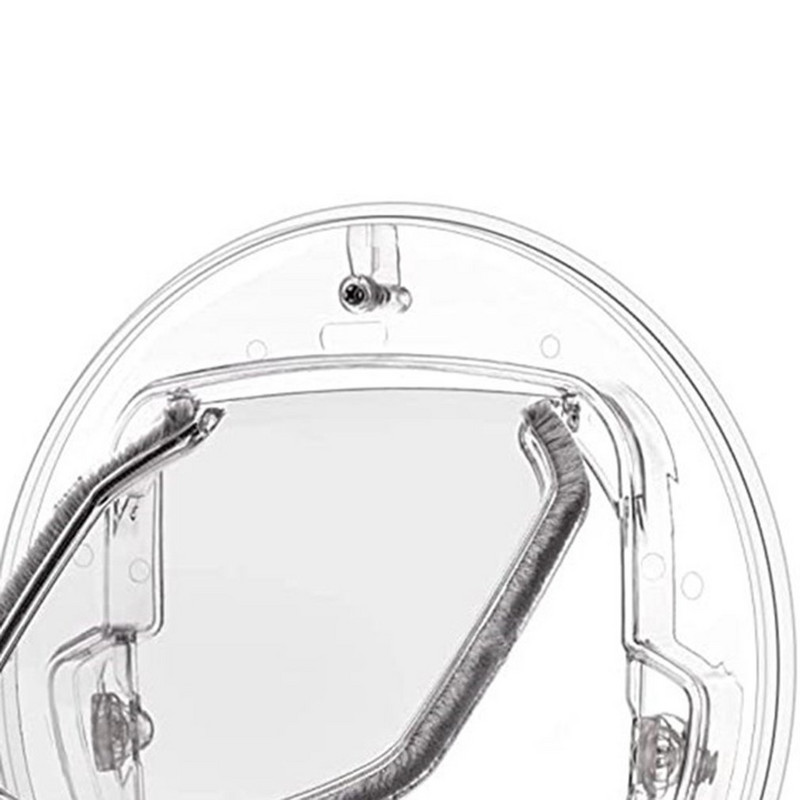 Naminių kačių durys su spyna, skaidrios apvalios durelės šuniuko durelės ekrano langui stumdomos stiklo durys, stiklinis langas Puerta Para