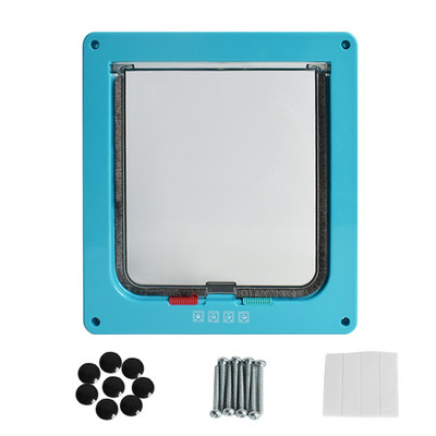 Vrata za kućne ljubimce Zaključavanje u 4 smjera za vrata za pse, mačke, mačiće, Sigurnosna vrata, vrata od ABS plastike, mala, srednja vrata za kućne ljubimce, mačke, vrata za pse, vrata za kućne ljubimce