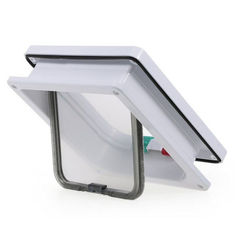 Kutyaajtó Abs Anyag Műanyag Ajtó Nyitás Beépítés Zárható Biztonsági Fékajtó Állat Kisállat macskák Kutyák Kisállat Kapu