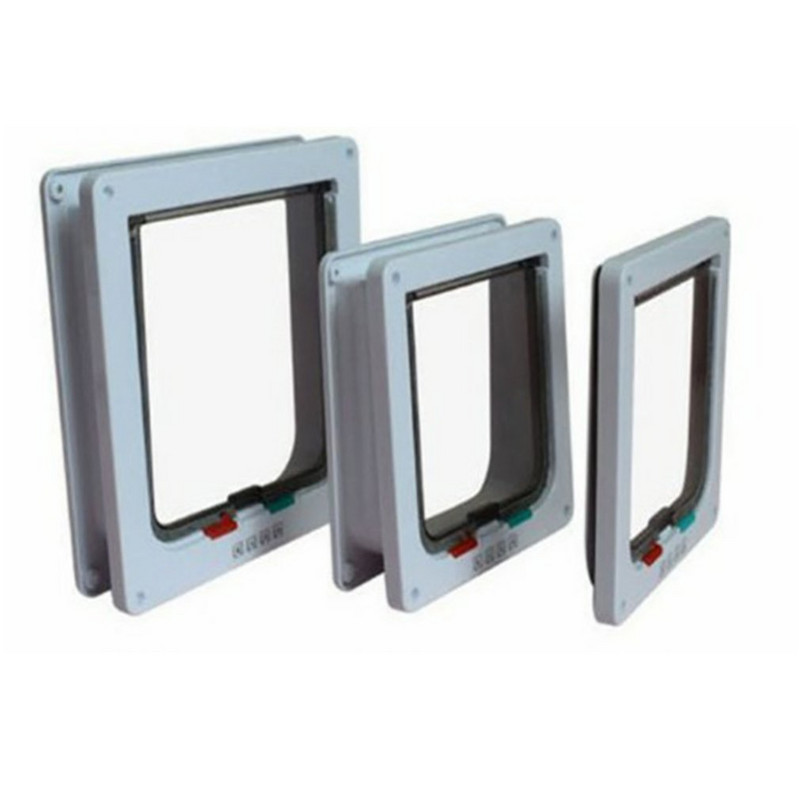 Kutyaajtó Abs Anyag Műanyag Ajtó Nyitás Beépítés Zárható Biztonsági Fékajtó Állat Kisállat macskák Kutyák Kisállat Kapu