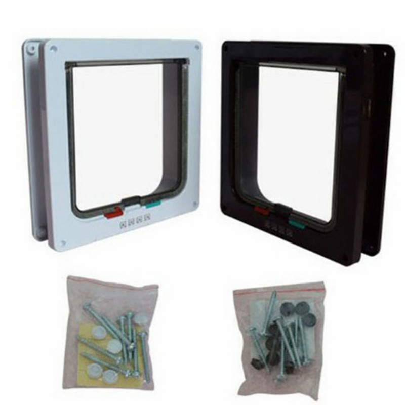 Kutyaajtó Abs Anyag Műanyag Ajtó Nyitás Beépítés Zárható Biztonsági Fékajtó Állat Kisállat macskák Kutyák Kisállat Kapu