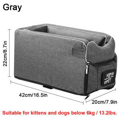 HOOPET pseća autosjedalica prijenosni mačji krevet za putovanja središnja kontrola sigurnosna automobilska sjedalica za kućne ljubimce prijevozna nosiljka za pse zaštitnik za Chihuahua