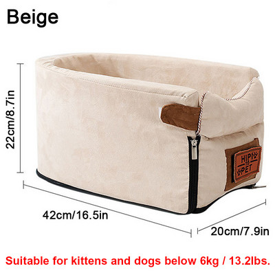 HOOPET pseća autosjedalica prijenosni mačji krevet za putovanja središnja kontrola sigurnosna automobilska sjedalica za kućne ljubimce prijevozna nosiljka za pse zaštitnik za Chihuahua