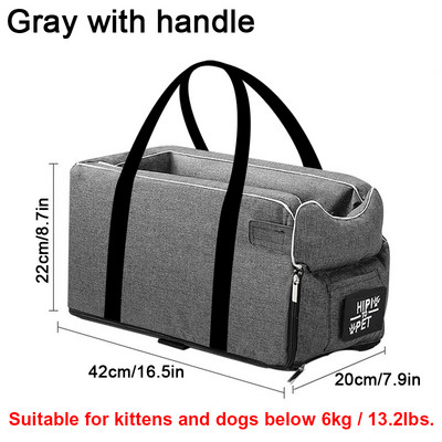 HOOPET pseća autosjedalica prijenosni mačji krevet za putovanja središnja kontrola sigurnosna automobilska sjedalica za kućne ljubimce prijevozna nosiljka za pse zaštitnik za Chihuahua