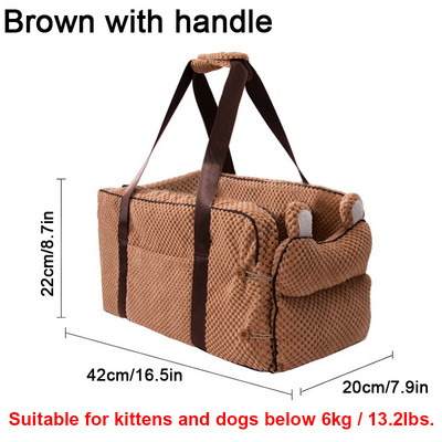 HOOPET pseća autosjedalica prijenosni mačji krevet za putovanja središnja kontrola sigurnosna automobilska sjedalica za kućne ljubimce prijevozna nosiljka za pse zaštitnik za Chihuahua