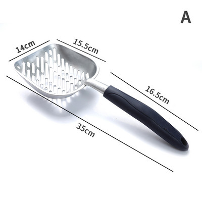 Lopatica za mačji pijesak s dugom drškom, velika metalna lopatica za pijesak, pribor za kućne ljubimce s dubokom lopaticom, alati za čišćenje kućnih ljubimaca