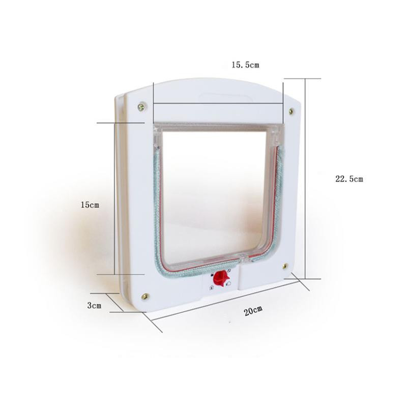 Pametna vrata za kućne ljubimce ABS plastika za pse i mačke Poklopna vrata s upravljivim prekidačem za smjer vrata Vrata za male mačke kojima upravlja prekidač za slobodan pristup