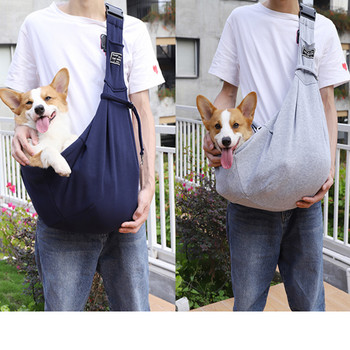Чанта за носене на кучета за домашни любимци Пътуване на открито Кученца Чанти за през рамо Кучета Единична комфортна чанта с прашка Tote Pouch Коте Корги Транспорт Домашни любимци