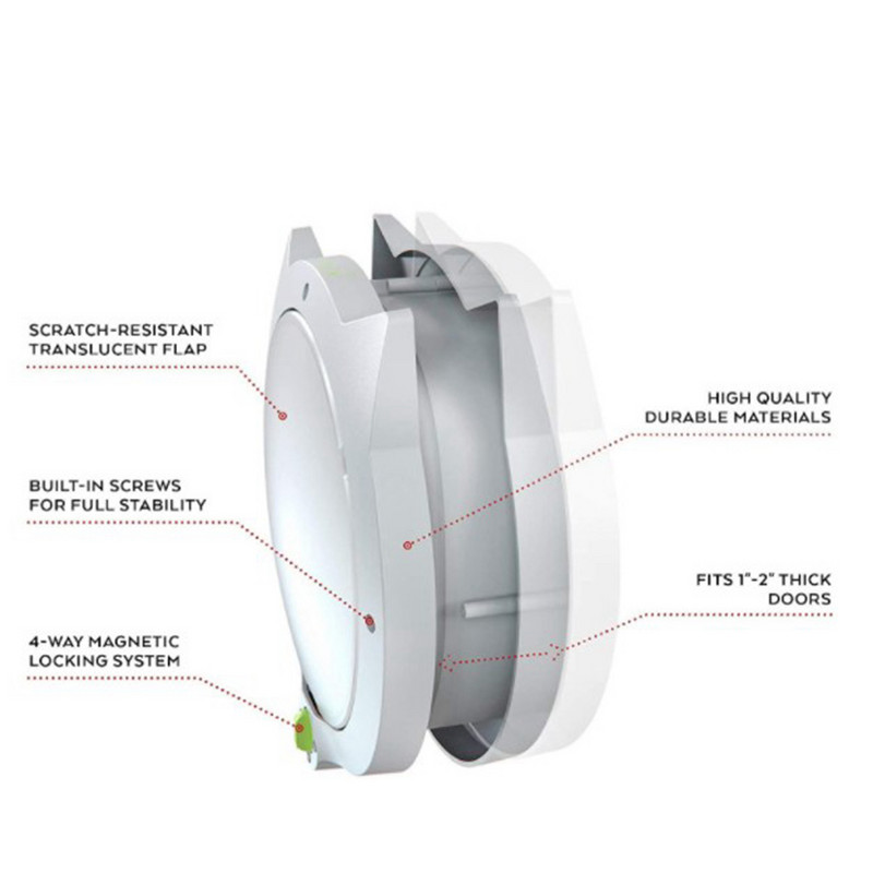 4 načina Kalupi Unutrašnjost Vanjska Okrugla vrata Pristup Kućni ljubimac Mačka Pas Smjer otvora na vratima Igračka za dresuru kućnih ljubimaca Potrepštine za kućne ljubimce