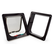 Vrata s poklopcem za pse i mačke s bravom u 4 smjera Vrata za mačke za kućne ljubimce Sigurnosna vrata s poklopcem za životinje Plastična vrata za male pse s poklopcem za mačke Vrata za kućne ljubimce