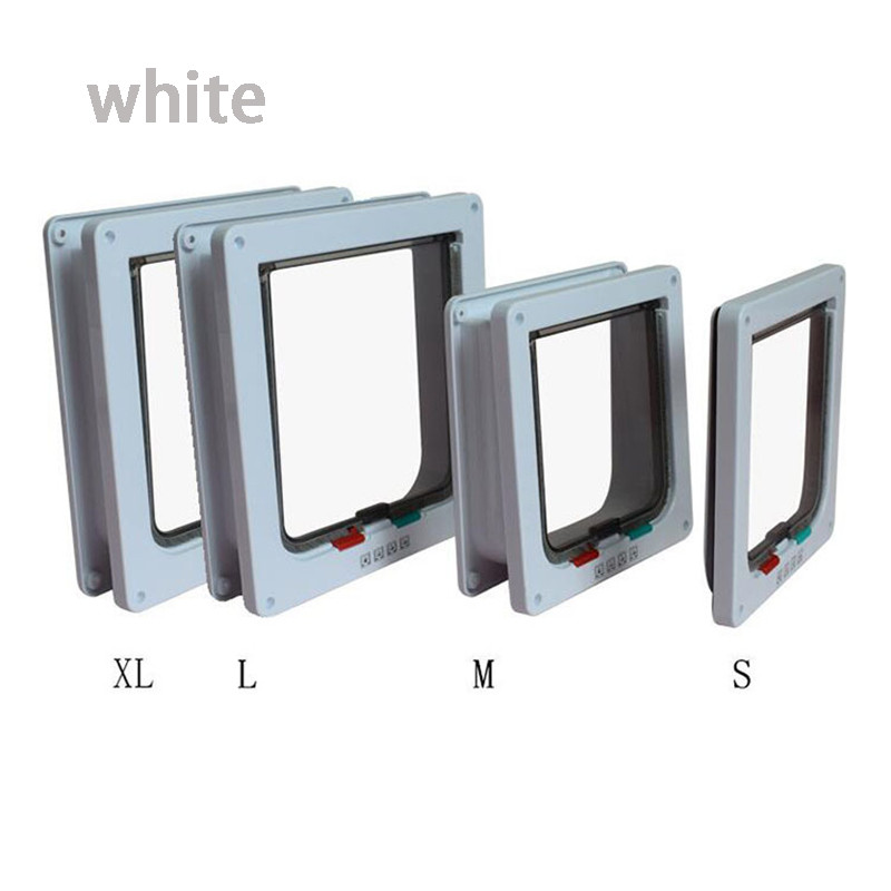 Pametna vrata s preklopom za kućne ljubimce Sigurnosna brava s zaključavanjem u 4 smjera ABS Preklopna vrata za pse i mačke Kontrolirana vrata s prekidačem smjera Oprema za male kućne ljubimce