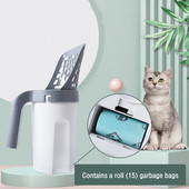 Lopata za mačji pijesak Prijenosna lopata za prosijavanje izmeta kućnih ljubimaca s vrećama za smeće Pet Neater Scooper Alati za čišćenje mačjeg pijeska Oprema za mačke