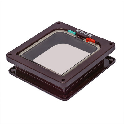 Suņu kaķu atloku durvis ar četrvirzienu drošības slēdzenes atloku durvis suņu kaķiem kaķēniem ABS plastmasas mazo mājdzīvnieku vārtu komplekts kaķu suņu atloku durvis