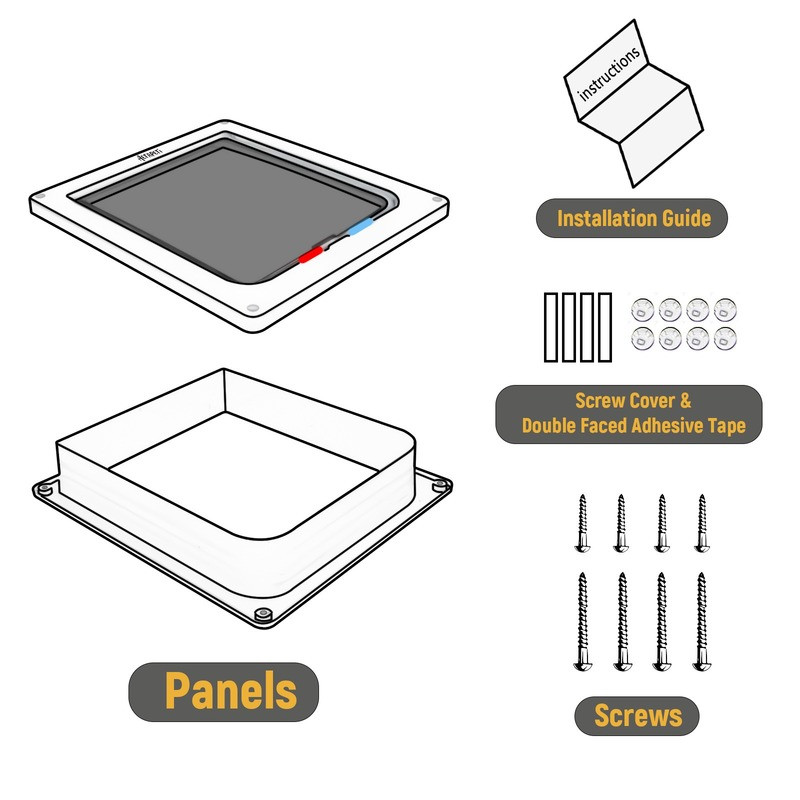 Suņu kaķu atloku durvis ar četrvirzienu drošības slēdzenes atloku durvis suņu kaķiem kaķēniem ABS plastmasas mazo mājdzīvnieku vārtu komplekts kaķu suņu atloku durvis