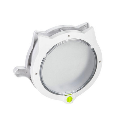 Četrvirzienu bloķējami mājdzīvnieku kaķu vārti durvju vārti, mazi apaļi, viedās vadības durvis mājdzīvnieku ABS plastmasas logs, slēdzams drošības kaķu vārti