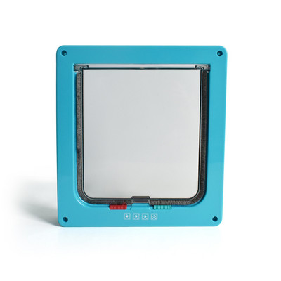 Četverosmjerna brava Sigurnosna vrata za kućne ljubimce, 5 boja, mačić, štene, ABS plastika, preklop za mačke s upravljivim prekidačem smjera vrata, vrata za mačke, pribor za kućne ljubimce