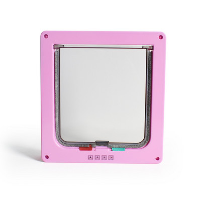 Četverosmjerna brava Sigurnosna vrata za kućne ljubimce, 5 boja, mačić, štene, ABS plastika, preklop za mačke s upravljivim prekidačem smjera vrata, vrata za mačke, pribor za kućne ljubimce