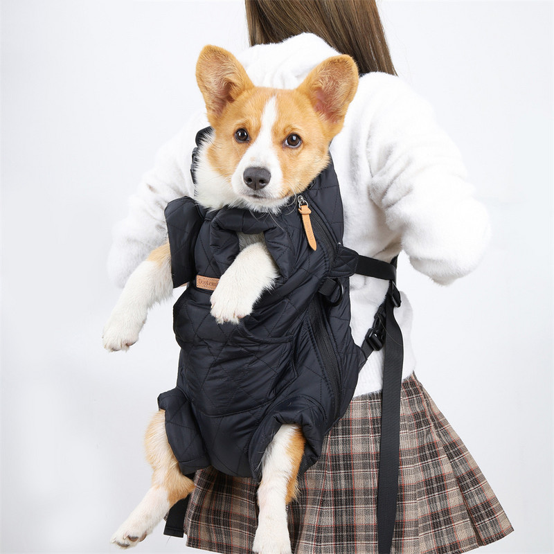 Modes kucēnu suņu šķīvju pārnēsātājs mugursoma ziemas silta mājdzīvnieka plecu soma ar kabatas ceļojumu kaķim Mascotas piederumi maziem suņiem