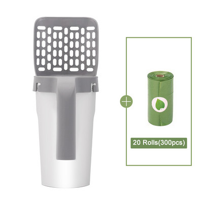 Lopata za mačji pijesak velikog kapaciteta s vrećom za smeće Lopata za mačke periva Vrećica za izmet za kućne ljubimce Alat za čišćenje mačića Pribor za kućne ljubimce