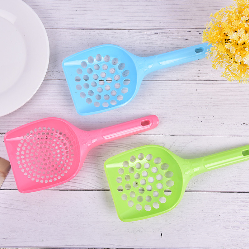 Podebljana plastika Set lopatica za mačji pijesak Njega za kućne ljubimce Lopatica za pijesak Lopata Šuplji alat za čišćenje Proizvodi za čišćenje Lopatice za pseću hranu