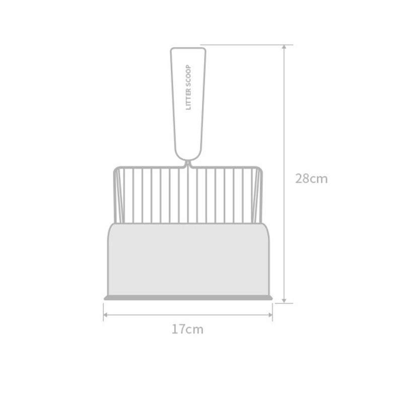Metalna lopatica za mačji pijesak s drvenom drškom, lopatica za pijesak velikog kapaciteta, lopatica za mačji urin, držač lopatice, pribor za čišćenje kućnih ljubimaca