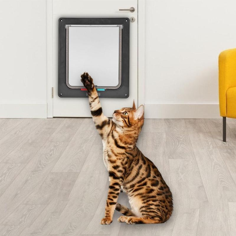 Vrata za kućne ljubimce Vrata za pse, mačke, mače, sigurnosna preklopna vrata, ABS plastična vrata za kućne ljubimce, male životinje, mačke, vrata za pse, vrata za kućne ljubimce.