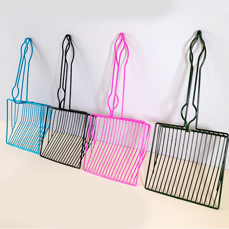 Kaķu pakaišu lāpstiņa Nepiedegoša, rūsas necaurlaidīga Kitty metāla pakaišu liekšķere Dziļa lāpsta izkārnījumu liekšķere, garš rokturis ērtai kaķu sijāšanai