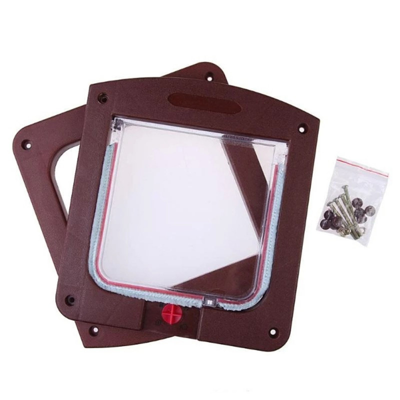 Lukustatav kassiuks, klapp sise- ja välisuks, ilmastikukindel lemmikloomakass ja -koer, sobib aknaseinale