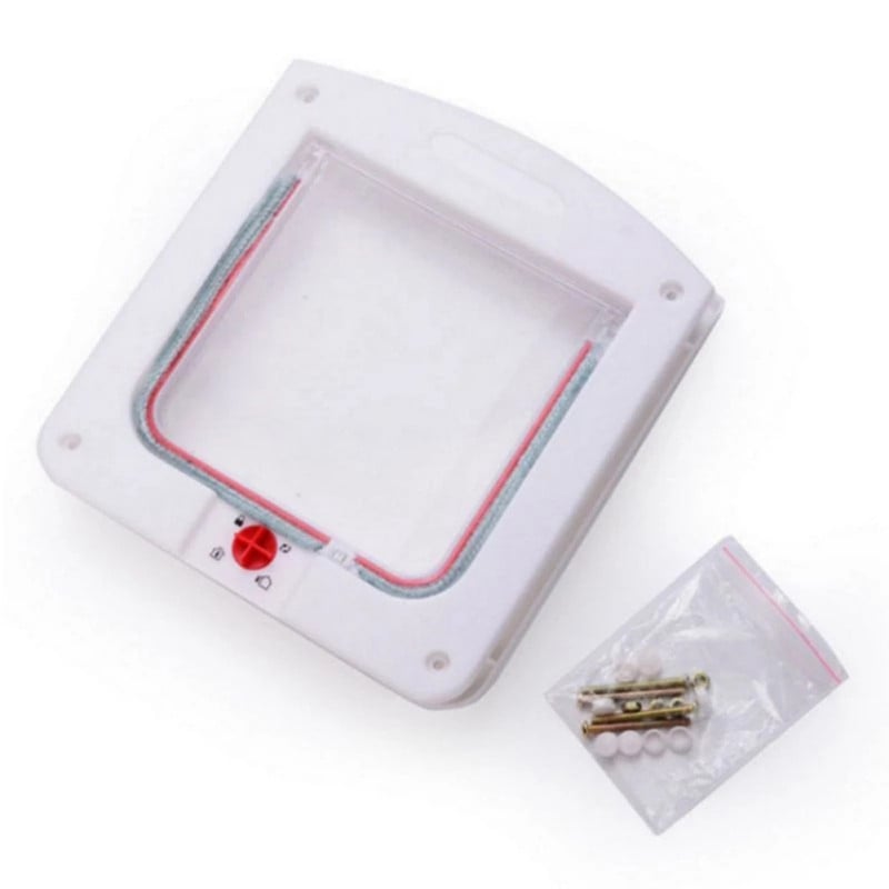 Lukustatav kassiuks, klapp sise- ja välisuks, ilmastikukindel lemmikloomakass ja -koer, sobib aknaseinale